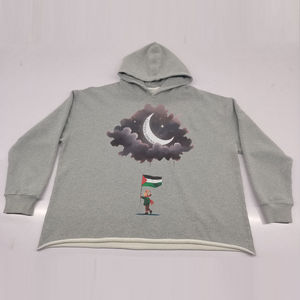 Sweat-shirt surdimensionné pour homme, design personnalisé, manches longues, impression par sublimation, sweat-shirt Palestine pour homme avec impression de logo - Product Image 6