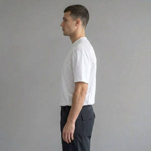 Camisetas de algodón extragrandes para hombre al por mayor con estampado para marcas de ropa urbana, camisetas al por mayor con MOQ bajo - Product Image 3