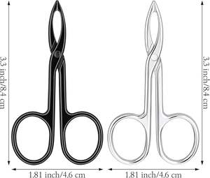 Ciseaux à sourcils de qualité supérieure, design professionnel, en acier inoxydable, ciseaux à sourcils courbés - Product Image 4