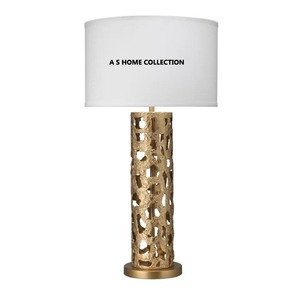 Lámpara de Mesa Dorada Brillante de Calidad de Exportación Nórdica con Pantalla de Tela, Decoración Elegante para Oficina, Hotel, Mesita de Noche, Escritorio - Product Image 6