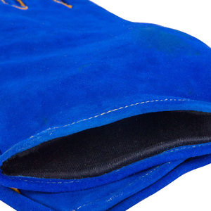 Guantes de Soldadura Resistentes al Calor y a los Cortes con Textura de Grano, Palma Reforzada, Cómodos para Soldadura MIG/TIG - Product Image 4