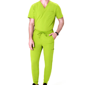 Men Summer Top Jogger Hospital <b>Scrubs</b> Nursing <b>Scrub</b> Uniforms Cotton Polyester Spandex Hospital <b>Scrub</b> <b>Sets</b> - Product Image 3
