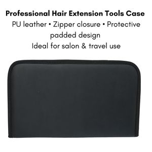 Complete Hair Extension Kit Flat & <b>Crimping</b> Plier Microbeads Remover Hair Pull Loop <b>Tool</b> Curved <b>Wire</b> Loop Comb Raxine Case - Product Image 6