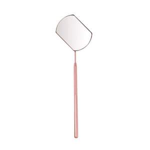 Top Professional Eyelash Mirror Lash Extension Inspection Mirror Gold Plated Metal Frame Single Side <b>Makeup</b> <b>Tool</b> Custom Logo - Product Image 3