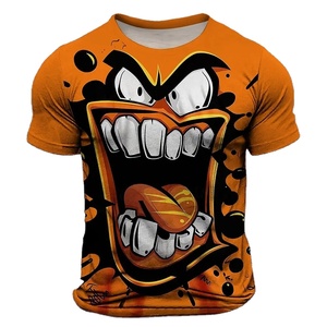 2025 3D sublimación impresa camisetas Premium personalizado cuello redondo hombres camisetas 100% algodón transpirable camisetas - Product Image 1