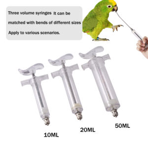 Veterinary <b>Syringe</b> Tube Kit 50ml Manual Power Source Featuring Bird Feeding <b>Needle</b> for Parrots - Product Image 5