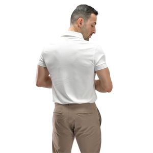 Men White Polo <b>Shirt</b> Short Sleeve <b>Collared</b> <b>T</b> <b>Shirt</b> Casual Golf Sportswear Top Custom Logo Manufacturer Wholesale Apparel - Product Image 6