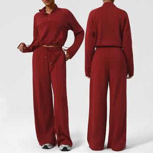 Ensemble de survêtement décontracté pour femmes, à capuche, 2 pièces, sweat-shirt et pantalon de survêtement chauds pour l'hiver, pour le jogging, la course à pied, la salle de sport - Product Image 6
