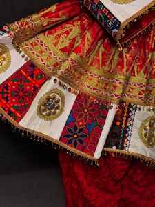 ชุดเดรสอัฟกานิสถานแบบสั่งทำราคาประหยัดสำหรับผู้หญิง งานปักมือคุณภาพสูง 100% ระบายอากาศได้ดี ชุดคูชีอัฟกันสำหรับงานแต่งงาน - Product Image 2