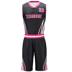 Conjunto de Uniforme de Baloncesto Sublimado Unisex, Cuello en V, Sin Mangas, Uniforme de Equipo a Cuadros, Kit de Poliéster Reversible - Product Image 4