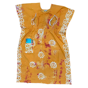 Nuisette d'alimentation caftan courte en coton de qualité supérieure pour les jeunes mères avec ficelle douce facile à porter 48 pouces de long avec fermeture éclair d'alimentation - Product Image 3