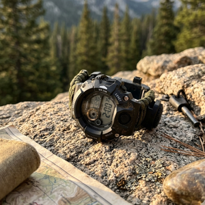 Bracelet de survie d'urgence - Bracelet en paracorde imperméable avec allume-feu, boussole et sifflet pour le camping, la randonnée - Product Image 2
