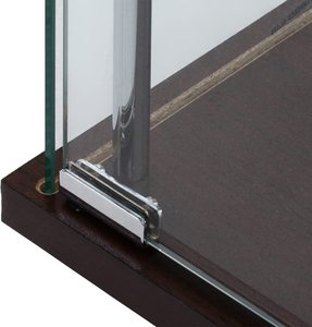 ตู้โชว์กระจกโลหะสีดำขัดเงาทรงสี่เหลี่ยมสำหรับตกแต่งบ้าน - Product Image 4