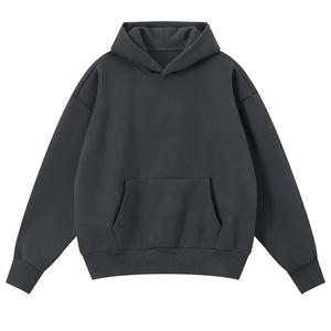 Oversized Hoodie Pullover <b>Thick</b> <b>Fleece</b> Heavyweight Hoody Streetwear Custom 380gsm Men's Hoodies - Product Image 1