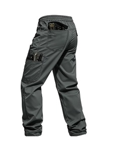 Pantalon cargo pour homme, imperméable, élastique, pour la randonnée, la chasse, pantalon décontracté multi-poches, style vêtements de travail pour homme - Product Image 2