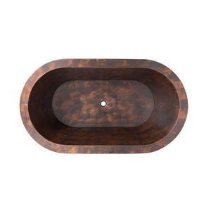 Royal Decorative Copper Bathtub Luxury Bathroom Decor Matte Finishing Copper Freestanding Bathtub Luxurious Bulk Wholesaler - Product Image 3