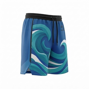 Shorts de basketball personnalisés pour hommes, séchage rapide, respirants, entièrement en mesh, option de conception OEM, coupe unie, imprimés pour adultes - Product Image 3