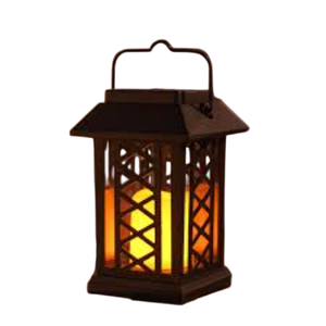 Linterna Solar Vintage para exteriores, impermeable, colgante, con LED, efecto de llama parpadeante, sin llama, luz decorativa para jardín, para uso en el hogar y jardín. - Product Image 1