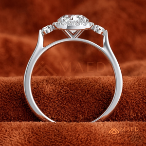 Round Cut Moissanite <b>Solitaire</b> <b>Ring</b> <b>Silver</b> Engagement <b>Ring</b> for Women Elegant Bridal Jewelry Anniversary Gift - Product Image 3