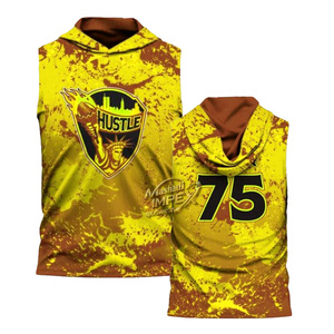 New men <b>compression</b> sleeveless 7v7 football uniforms customized any design in flag football uniforms Newyork Hustle - 7v7 - Product Image 3
