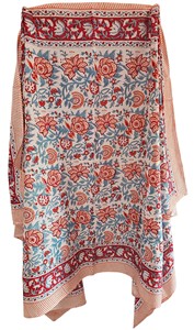 Pareo de Playa Indio 100% Algodón Puro, Estampado Floral Multicolor a Mano, Unisex, de una Pieza, 44 Pulgadas X 72 - Product Image 5