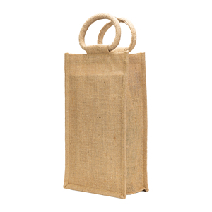 Double Bottle Jute <b>Bag</b> Natural Eco Friendly Reusable <b>Wine</b> Carrier for Home & Events - Product Image 4