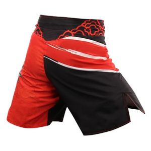 Pantalones Cortos de Boxeo Unisex Rojos y Negros con Bloques de Color, Estampado Digital, Ajuste Atlético, Elásticos, de Spandex y Poliéster, que Absorben la Humedad, Tela de 140g - Product Image 2
