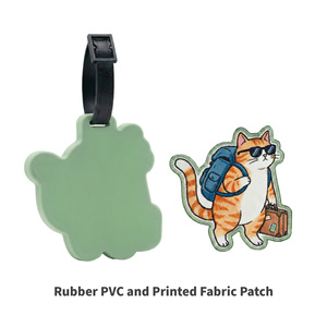 Accesorios de Viaje Únicos, Etiquetas de Equipaje de Silicona Suave Personalizables, Etiqueta con Nombre con Estampado Creativo de Animales para Maleta - Product Image 3