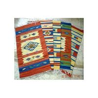 Vente chaude réversible à motifs doux coton tissé tapis lavable tapis de sol Durable pour la vie quotidienne salle à manger chambre utilisation
