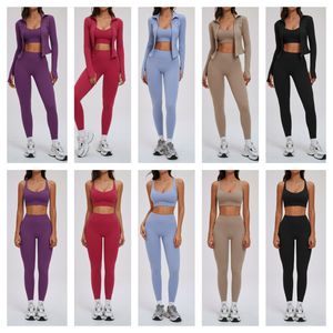 กางเกงโยคะเอวสูงกระชับสัดส่วนยกสะโพกพร้อมชุดเสื้อชั้นในกีฬาแบบกันกระแทก ชุดออกกำลังกายวิ่งเรียบง่ายสำหรับผู้หญิง 2 ชิ้น - Product Image 2