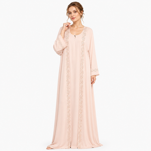 Elegante Kaftan Abaya, Abaya Princesa Fluida, Abaya Farasha Moderna, Abaya con Toque de Diamantes, Jalabiya Abaya de Lujo - Product Image 5