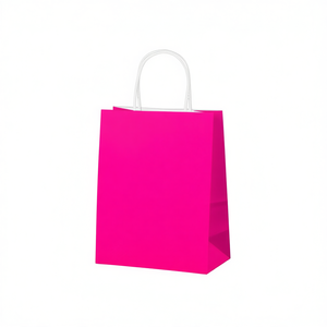Sacchetto regalo in carta ILAN 25x12x33,5 cm colore rosa per regali - Product Image 1