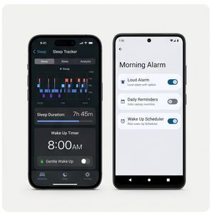 Royalcraft Alarm App – Smart Alarm Clock, Wake Up Timer, Snooze Alerts, Sleep Tracker, Daily Reminders - Product Image 2