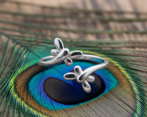 Tanya Gems and Jewellery 925 Sterling Silver Women's Floral Bohemia Style Classic <b>Ring</b> - Product Image 3