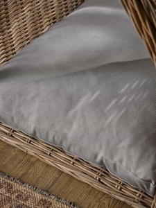 Niche pour animaux de compagnie en rotin tressé en forme d'arche, panier de couchage fermé pour chat d'intérieur, maisonnette pour chien en canne naturelle, meubles de retraite - Product Image 4