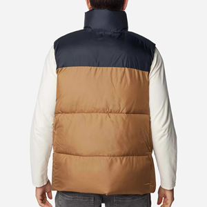 Gilet matelassé léger personnalisé pour homme, sans manches, chaud, grande taille, en nylon gaufré, pour l'hiver - Product Image 2