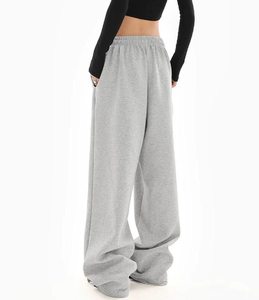 กางเกงวอร์มทรงหลวมสไตล์สปอร์ตสำหรับผู้หญิง พร้อมปักโลโก้และสกรีนลายตามสั่ง กางเกงลำลองสไตล์สตรีทแวร์ - Product Image 5