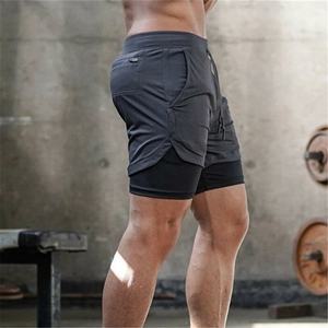 Pantalones Cortos Deportivos Casuales para Hombre 2 en 1 de Secado Rápido, con Bolsillos, Lazo para Toalla, Cintura Alta Elástica y Diseño Ecológico - Product Image 4