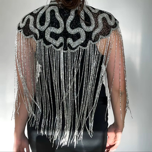 Última Colección de Temporada de Carnaval: Top Corsé Transparente Blanco con Cristales y Flecos de Gemas para Mujer y Niña, Bralette con Cuentas y Pedrería - Product Image 1