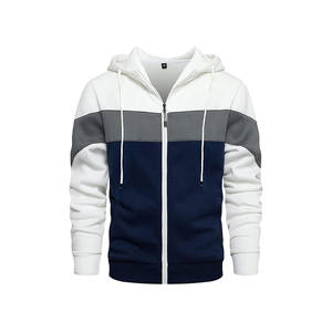 Sudadera con capucha básica para hombre, informal, de mezcla de algodón, cómoda, para otoño e invierno, estilo urbano, con colores personalizados y opciones de personalización. - Product Image 1