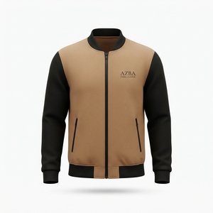 Veste à capuche en mélange de coton premium avec empiècements contrastés |   AZBA International – Nouvelle collection streetwear légère et respirante pour le printemps (ODM) - Product Image 1