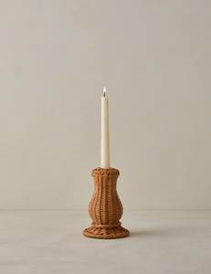 Porte-bougie chauffe-plat rond en osier fait main avec pot en verre résistant à la chaleur, écologique, décoration d'intérieur, lanterne réutilisable, Noël - Product Image 6