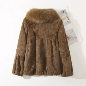 Chaqueta de Piel Elegante e Informal para Invierno, Chaqueta Forrada de Piel a la Moda para Mujer, Abrigo de Lujo para Mujer, Suave y Cálido para Clima Frío - Product Image 6