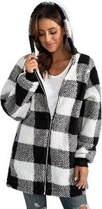 Sweat à capuche en polaire sherpa pour femme, pull chaud en peluche, sweat-shirt d'hiver doux et moelleux pour femme - Product Image 4