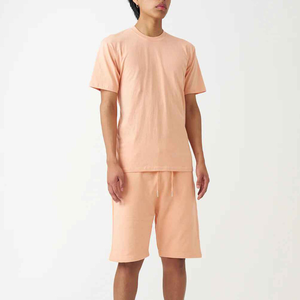 High Selling Eco Friendly Summer Men Beach T-Shirt & Shorts <b>Set</b> 100% Cotton Quick Dry Hip Hop Style Low Price - Product Image 1