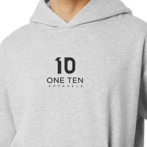 <b>Mens</b> 280gsm Midweight Pullover Hoodie Heather <b>Grey</b> Color Premium Cotton Fleece <b>Sweatshirt</b> Casual Streetwear Custom Logo OEM ODM - Product Image 3