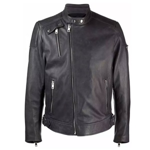 Motorbike Padded Leather Panel Fashionable Work Motorbike Leather Jacket - Product Image 1