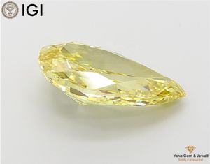 Diamante Cultivado en Laboratorio con Certificado IGI, 3.00 Quilates, Color Amarillo Intenso, Claridad VS2, Corte Pera, para Anillo de Compromiso o Regalo - Product Image 6