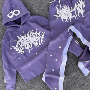 Chándal Antiarrugas para Hombre con Estampado Puff, Ropa Casual de Primera Calidad, Últimos Diseños, Chándal con Estampado Puff para Hombre con Logotipo/Color Personalizado - Product Image 5