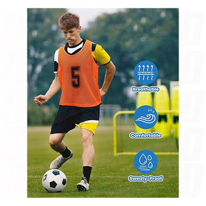 Chalecos Deportivos de Malla de Nailon para Fútbol, Chaleco de Entrenamiento Transpirable, Camiseta Ligera para Prácticas de Baloncesto y Fútbol - Product Image 4